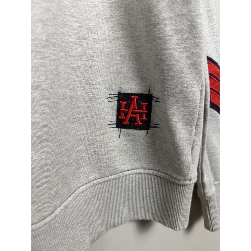 Denim Distillery Heritage America 1776 Crewneck Sweatshirt Rugby Patchwork Y2K L - Picture 6 of 14